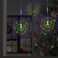 VidaXL Kerstverlichting vuurwerk 140 LED&apos;s buiten 20 cm meerkleurig - thumbnail