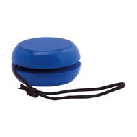 Houten jojo speelgoed blauw 5.5 cm