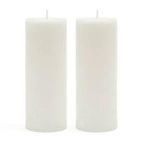 Riviera Maison Stompkaarsen,Pillar Candle ECO Wit 7x18 cm - 2 stuk