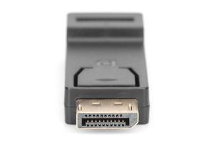 Digitus DB-340602-000-S DisplayPort / HDMI Adapter [1x DisplayPort stekker - 1x HDMI-bus] Zwart Afgeschermd (dubbel), Afsluitbaar, Geschikt voor HDMI