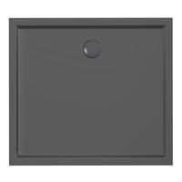 Xenz Mariana Plus rechthoekige douchebak acryl 100x90cm zwart mat