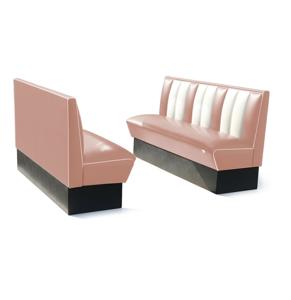 Classic Retro Diner Bank Bel Air HW150 Roze