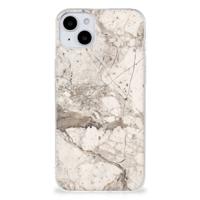 iPhone 15 | TPU | Siliconen hoesje | Marmer Beige iPhone 15 | TPU | Siliconen hoesje | Marmer Beige