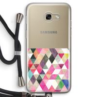 Gekleurde driehoekjes: Samsung Galaxy A5 (2017) Transparant Hoesje met koord