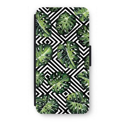 Geometrische jungle: iPhone SE 2020 Flip Hoesje