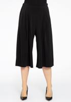 Yoek Culotte met plooien | Zwart | Maat 42/44