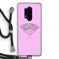 Home Is Where The Wifi Is: OnePlus 8 Pro Transparant Hoesje met koord