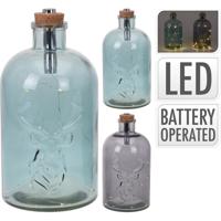 Fles met 10 LED verlichting 28cm