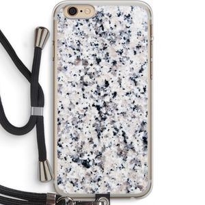 Gespikkelde marmer: iPhone 6 PLUS / 6S PLUS Transparant Hoesje met koord