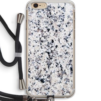 Gespikkelde marmer: iPhone 6 PLUS / 6S PLUS Transparant Hoesje met koord