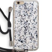Gespikkelde marmer: iPhone 6 PLUS / 6S PLUS Transparant Hoesje met koord