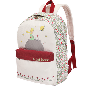 De Kleine Prins Rugzak, Roos - 40 x 29 x 11 cm - Katoen / Polyester