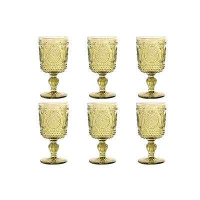 Set van bekers Home ESPRIT Groen Kristal 265 ml (6 Stuks) Set van bekers Home ESPRIT Groen Kristal 265 ml (6 Stuks)