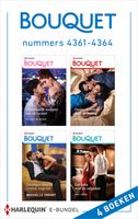 Bouquet e-bundel nummers 4361 - 4364 - Melanie Milburne, Abby Green, Maya Blake, Michelle Smart - ebook