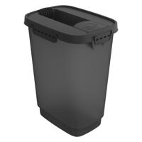Rotho cody pet food container 10l antraciet/transparant