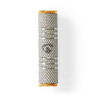 Stereo-Audioadapter | 3,5 mm Female | 3,5 mm Female | Verguld | Recht | Aluminium | Metaal/Goud | 1 - thumbnail