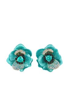 Anabela Chan boucles d'oreilles Bloom en or vermeil 18ct - Bleu