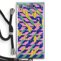 Skew Blush 1: Sony Xperia XZ1 Transparant Hoesje met koord