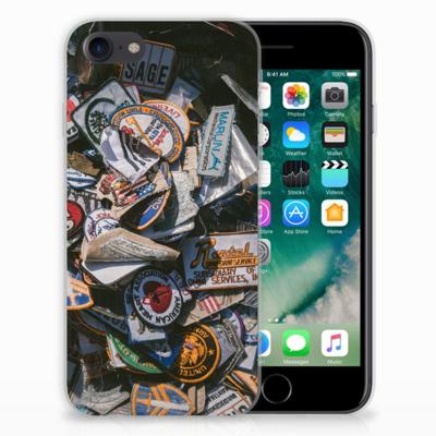 iPhone SE 2022 | SE 2020 | 8 | 7 | Siliconen hoesje | met foto Badges