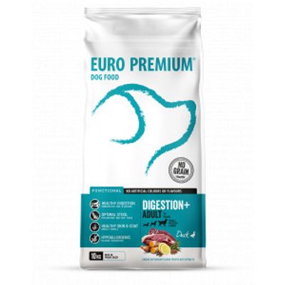 Euro Premium Grain Free Adult Digestion+ Duck & Potatoes hondenvoer 2 x 2 kg