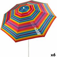 Parasol Aktive Multicolour 220 x 207 x 220 cm 220 x 210 x 220 cm (6 Stuks)