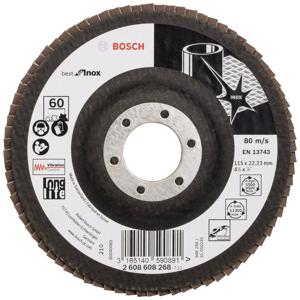 Bosch Accessories 2608608268 X581 Lamellenschijf Diameter 115 mm Boordiameter 22.33 mm RVS 1 stuk(s)