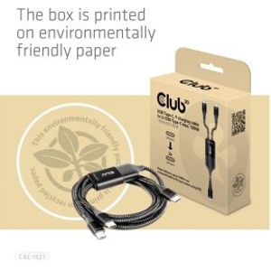 CLUB3D CAC-1527 USB-kabel USB C Zwart