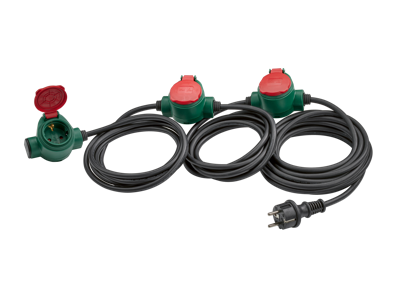 PARKSIDE Verlengsnoer 10 m IP44 (3-voudig verlengsnoer)