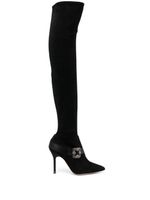 Manolo Blahnik bottes Stivali 110 mm - Noir