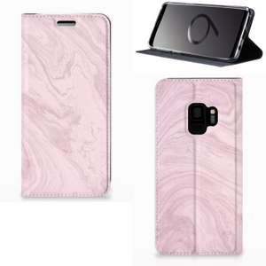 Samsung Galaxy S9 Standcase Marble Pink - Origineel Cadeau Vriendin