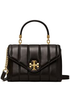 Tory Burch sac porté épaule en cuir à plaque logo - Noir