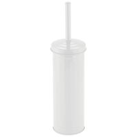 MSV Industrial Toilet/wc-borstel houder - metaal - wit - 38 cm   -
