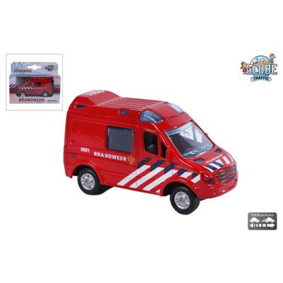 Kids Globe die-cast brandweerauto, 8cm