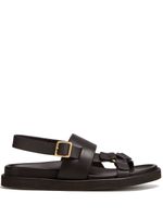 Zegna sandales Panarea en cuir - Marron