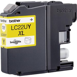 Brother inktcartridge, 1.200 pagina's, OEM LC-22UY, geel