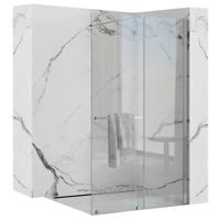 Inloopdouche REA Cortis | 119-120.5x195 cm | Met Schuifdeur | Helder glas | Chroom - thumbnail