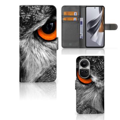 OPPO Reno10 | 10 Pro | Telefoonhoesje | Met pasjeshouder | Uil