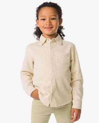 HEMA Kinderoverhemd sweatstof grijsmelange (grijsmelange)