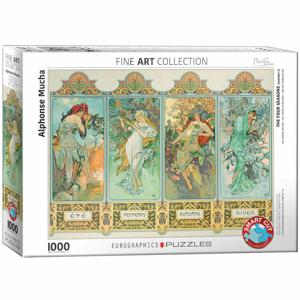 Eurographics puzzel Four Seasons - Alphonse Mucha - 1000 stukjes