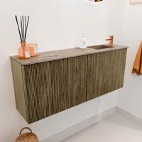 Toiletmeubel Mondiaz Joya Dlux | 100 cm | Meubelkleur Dusk | Faye wastafel Arena Wasbak Rechts | 1 kraangat