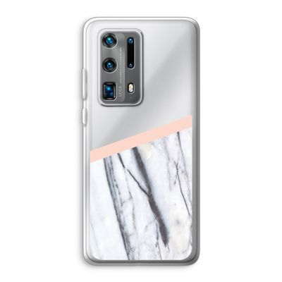 A touch of peach: Huawei P40 Pro Plus Transparant Hoesje