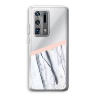 A touch of peach: Huawei P40 Pro Plus Transparant Hoesje