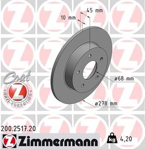 Remschijf Coat Z 200251720