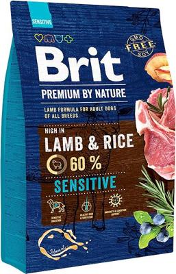 BRIT Premium by Nature Sensitive Lamb with rice - droog hondenvoer - 3 kg