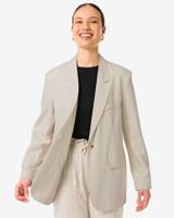 HEMA Damesblazer Isla Met Linnen Zand (zand)