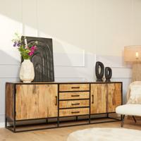 Dressoir Denver | Mangohout en staal | 210 cm STF-3014 - thumbnail