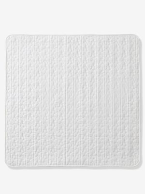 PETIT MOUTON sherpa deken / gewatteerde vloermat Oeko-Tex®. ecru