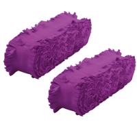 Crepe papier feest slingers/guirlande - 2x - 6 meter - paars - feestversiering - uni kleuren