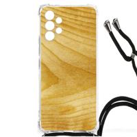 Samsung Galaxy A13 4G Stevig Telefoonhoesje Licht Hout