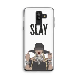 Slay All Day: Samsung Galaxy J8 (2018) Transparant Hoesje